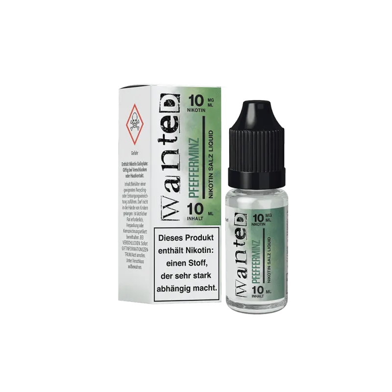 Wanted Nikotinsalz Liquid Overdosed Pfefferminz 10mg/ml 10ml