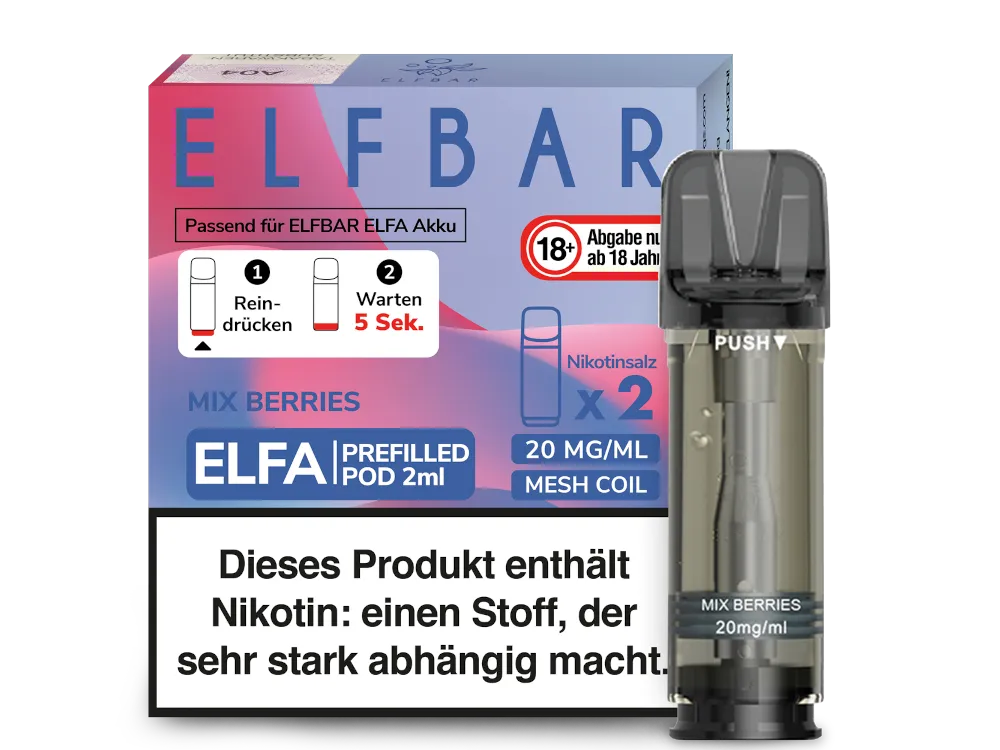 Elfbar Elfa Prefilled Pod Mix Berries 20mg/ml (2 Stück pro Packung)