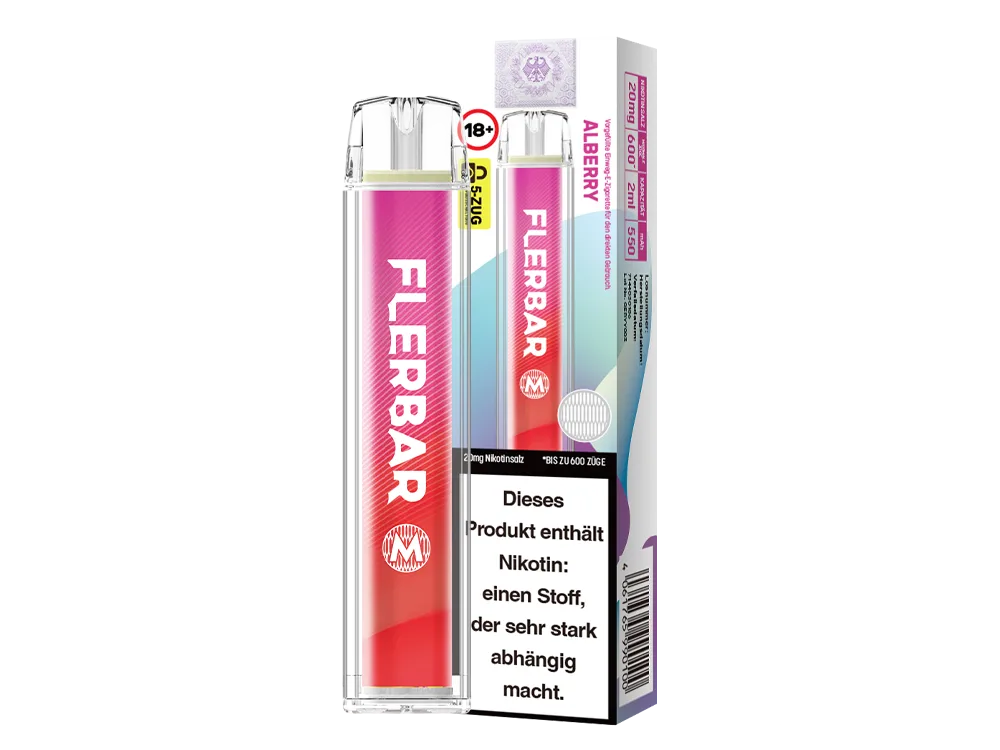 Flerbar M Einweg E-Zigarette 20mg/ml Alberry