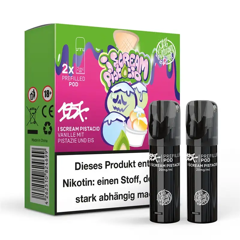 187 Strassenbande Prefilled Pod I Scream Pistacio 20mg/ml (2 Stück pro Packung)