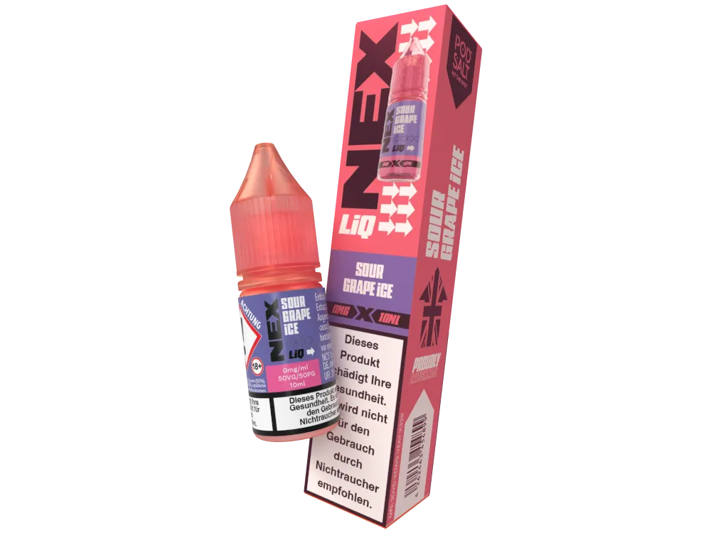 Pod Salt Nikotinsalz Liquid NexLiq Sour Grape Ice 0mg/ml