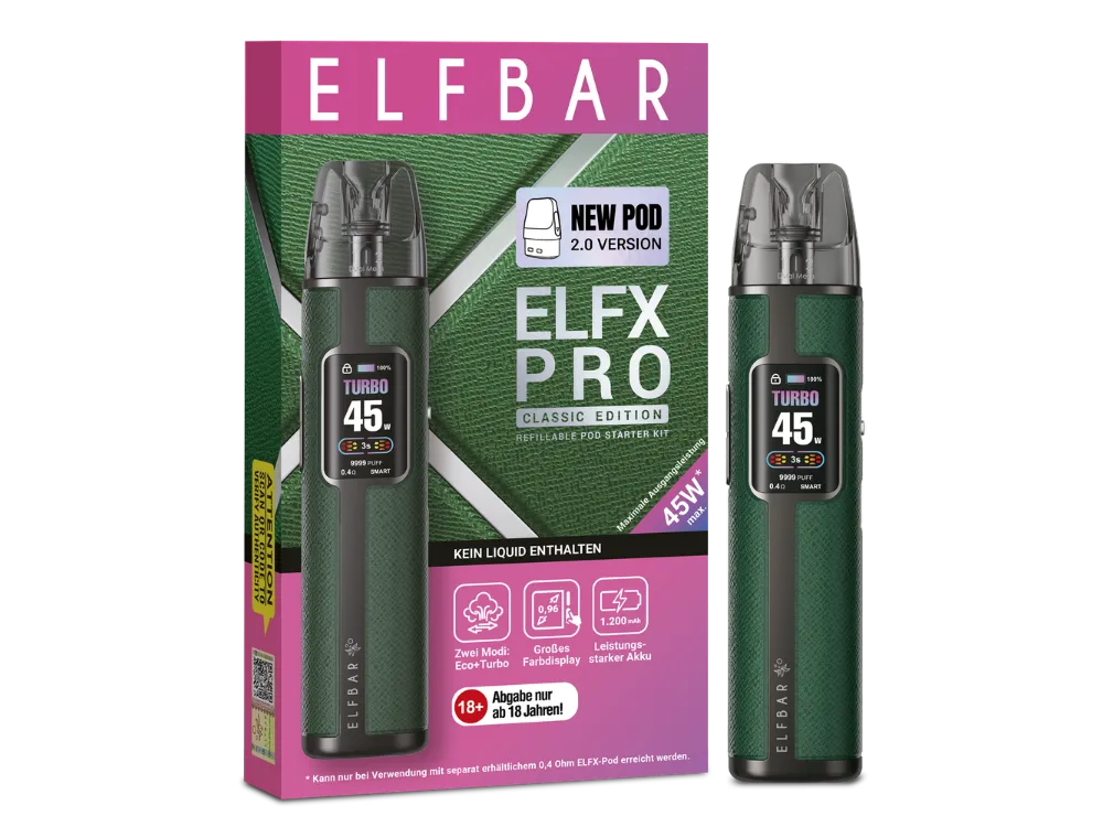Elfbar E-Zigarette Elfx Pro Classic Edition Forest