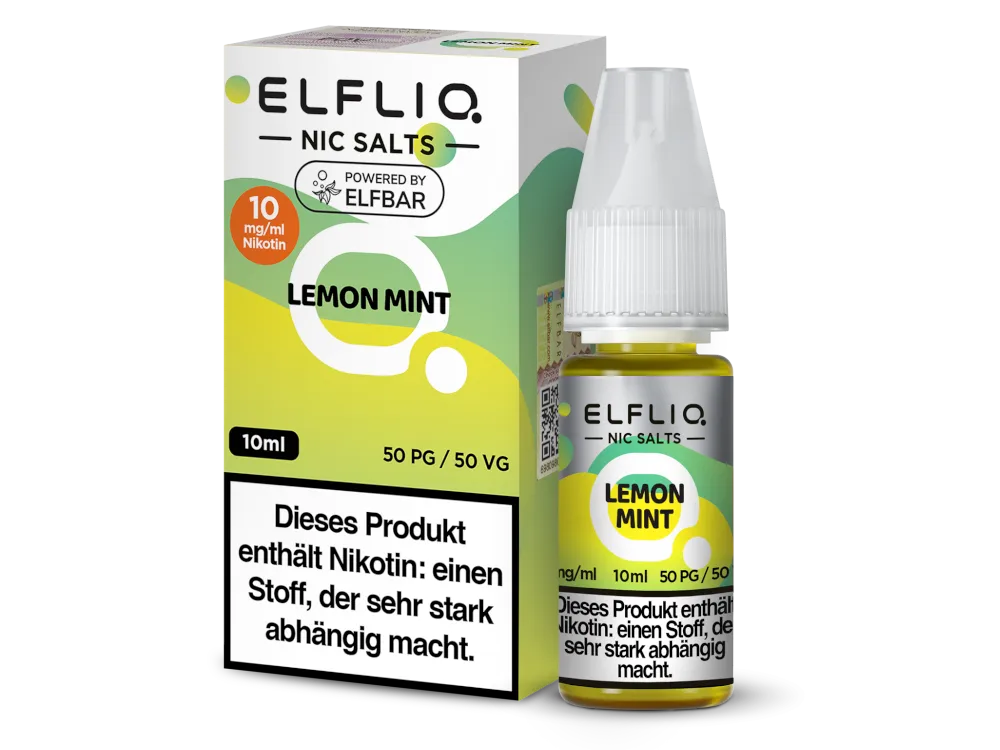 Elfliq Nikotinsalz Liquid Lemon Mint 10mg/ml 10ml
