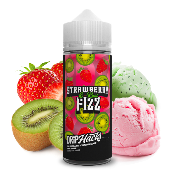 Drip Hacks Aroma Strawberry & Kiwi Fizz 10ml (Longfill)