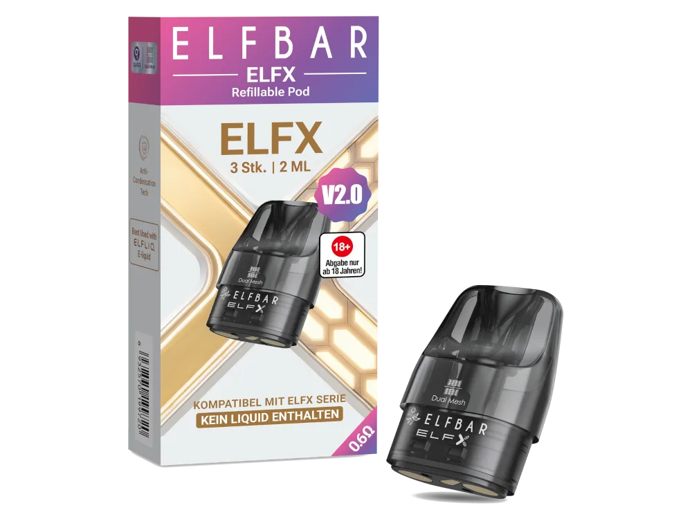 Elfbar Coils Elfx Pod 0,6 Ohm 2ml (3 Stück pro Packung)