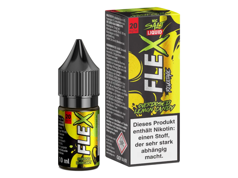 Revoltage Nikotinsalz Liquid Flex Overdosed Lemon Candy 20mg/ml 10ml