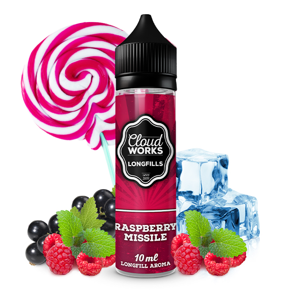 Cloudworks Aroma Raspberry Missle 10ml (Longfill)