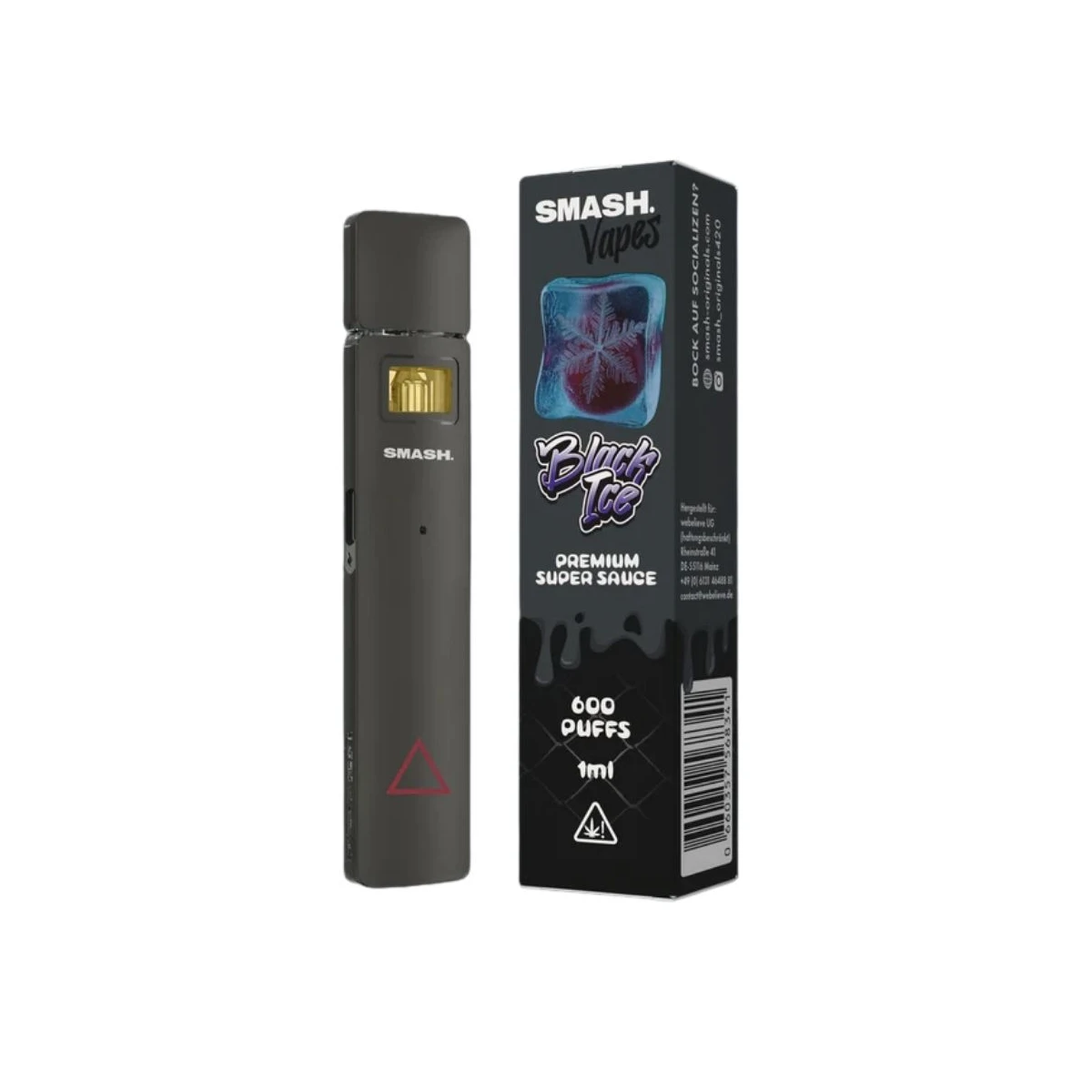 Smash Super Sauce Einweg Vape 1ml Black Ice