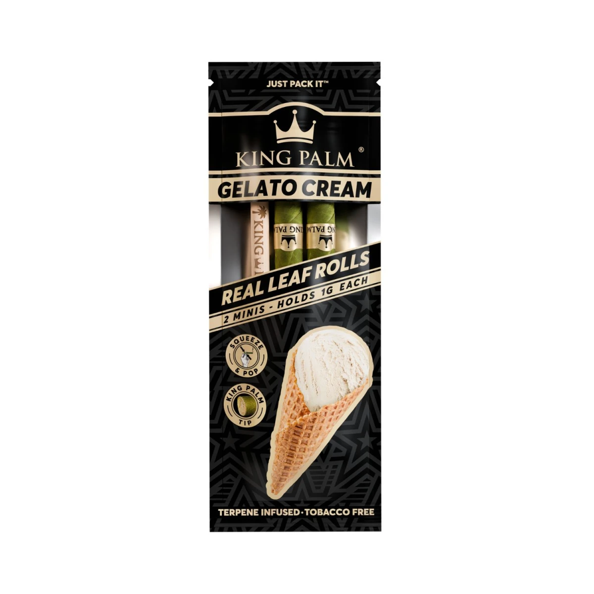 King Palm Rolls Mini (2 Stück pro Packung) Gelato Cream