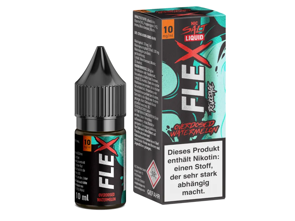 Revoltage Nikotinsalz Liquid Flex Overdosed Watermelon 10mg/ml 10ml