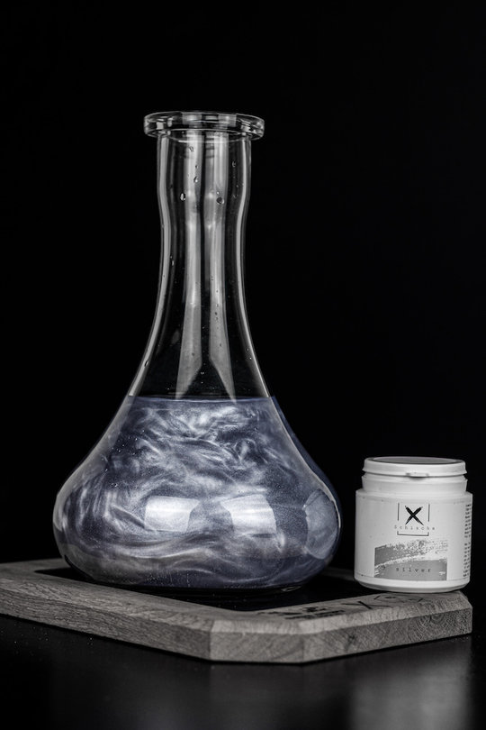 XSchischa Bowlfarbe Sparkle 100ml Silber