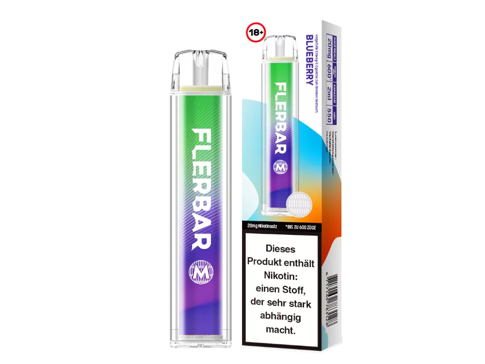 Flerbar M Einweg E-Zigarette 20mg/ml Blueberry