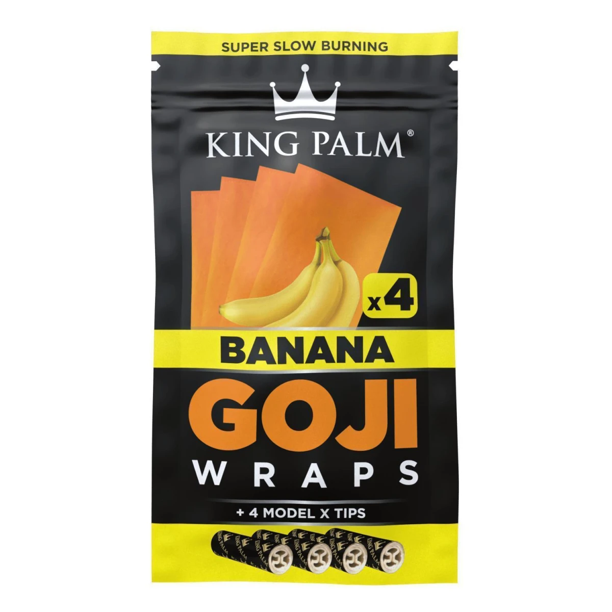 King Palm Goji Wraps + Tips Banana (2 Stück pro Packung)