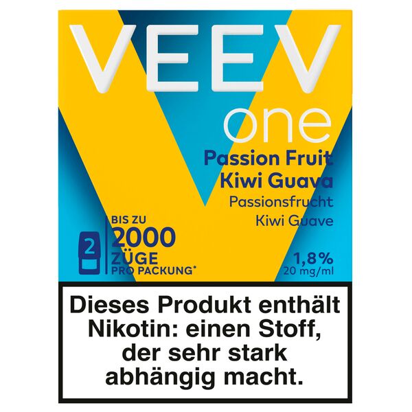 Veev Prefilled Pod One (2 Stück Pro Packung) Kiwi Passionfruit Guava