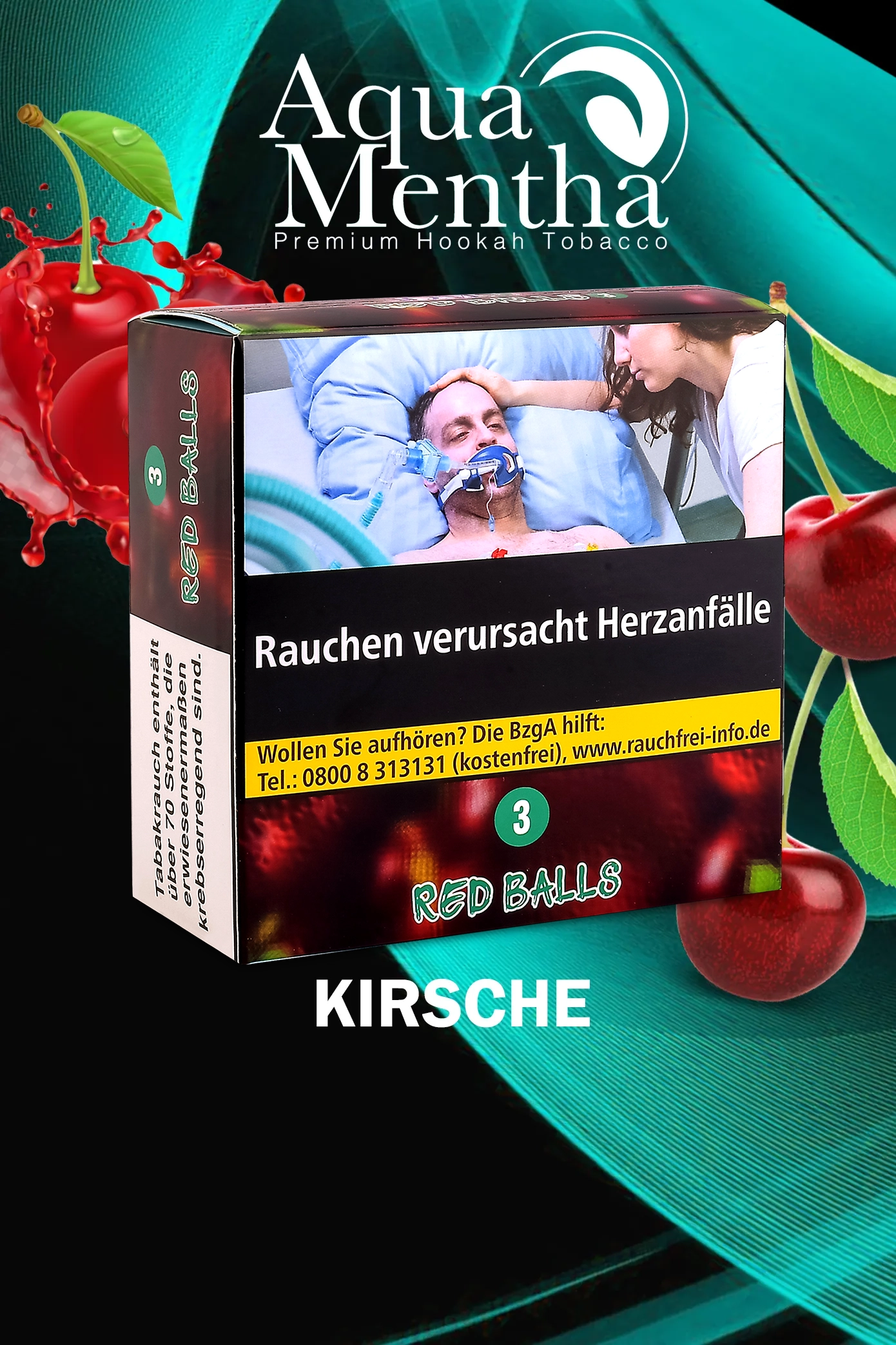 Aqua Mentha Tabak Red Balls 200g
