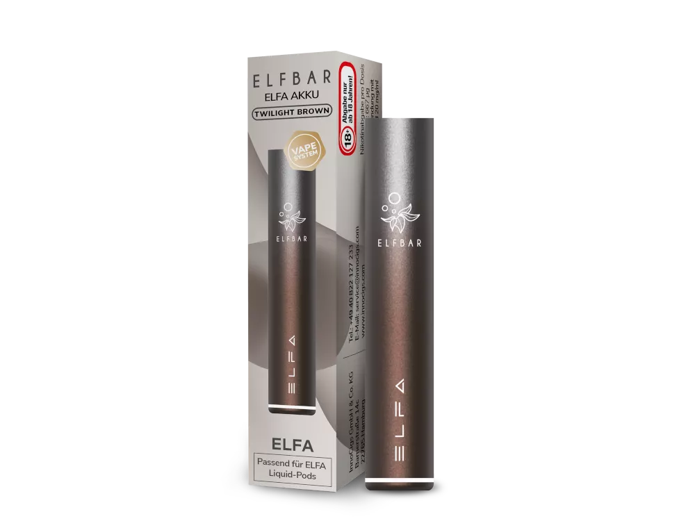 Elfbar Elfa Akku 500 mAh Braun Silber