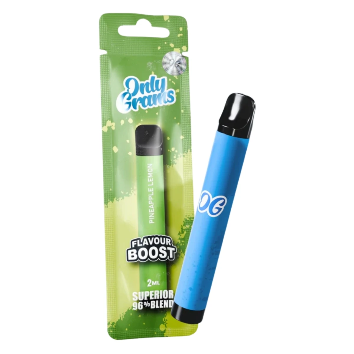 Only Grams Superior Blend Einweg E-Zigarette Flavour Boost 96% 2ml Pineapple Lemon