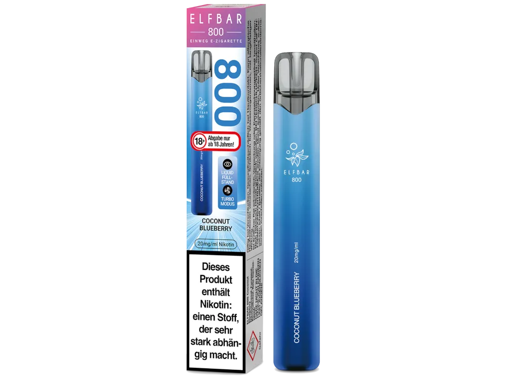 Elfbar Einweg E-Zigarette 800 Coconut Blueberry 20mg/ml