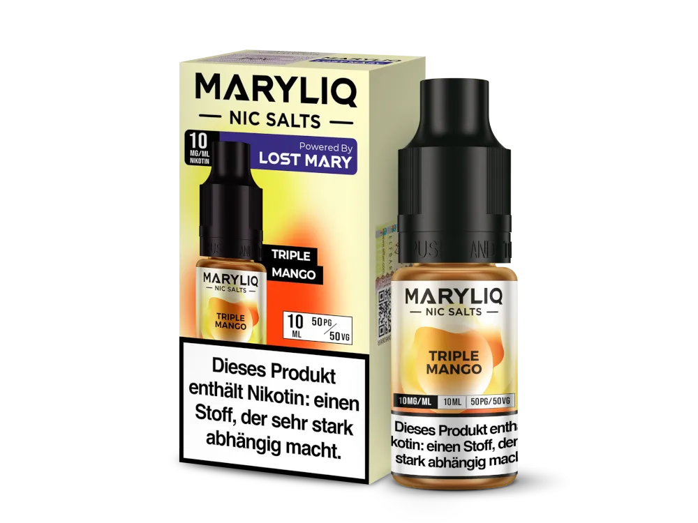 Maryliq Nikotinsalz Liquid Triple Mango 10mg/ml 10ml