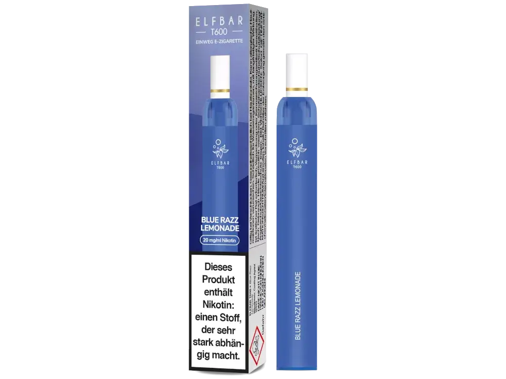 Elfbar Einweg E-Zigarette T600 Blue Razz Lemonade 20mg/ml