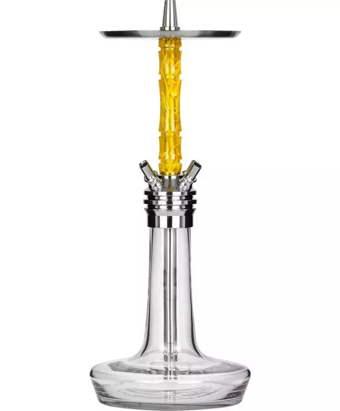 Moze Shisha Varity Silver Wavy Yellow