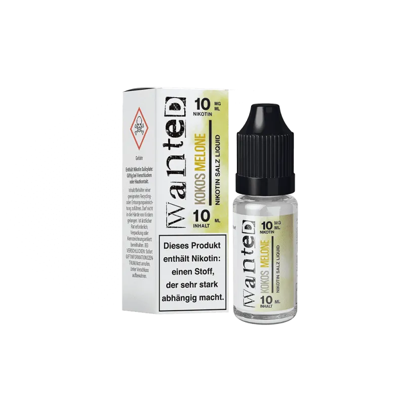 Wanted Nikotinsalz Liquid Overdosed Kokos Melone 10mg/ml 10ml