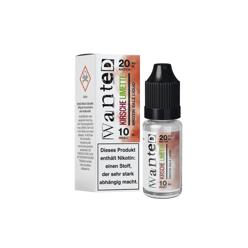 Wanted Nikotinsalz Liquid Overdosed Kirsche Limette 20mg/ml 10ml