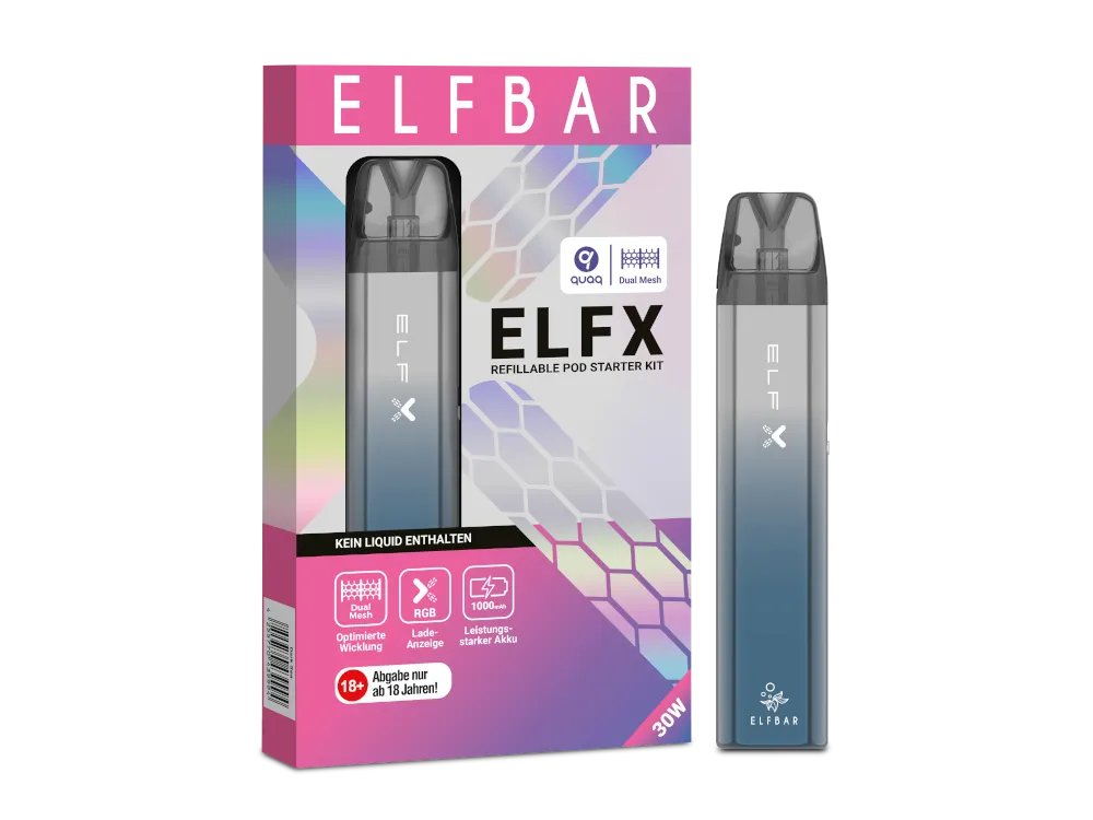 Elfbar E-Zigarette Elfx Kit Blau