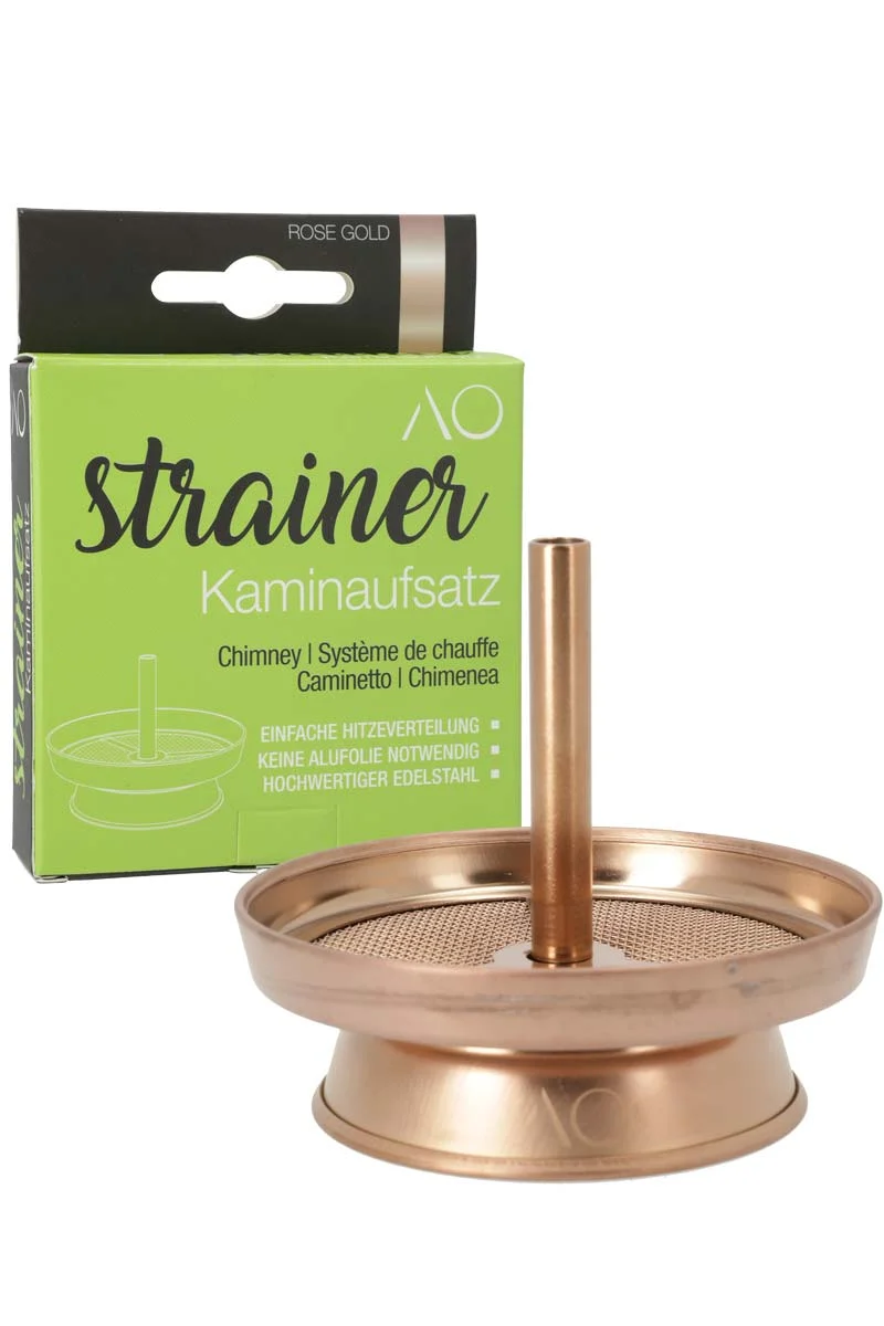 AO Kaminaufsatz Strainer Edelstahl Rose Gold