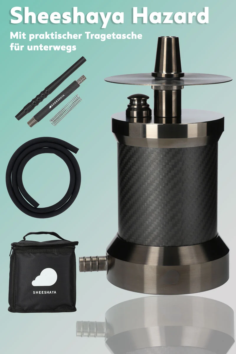 Sheeshaya Shisha Hazard Edelstahl Gun Metal