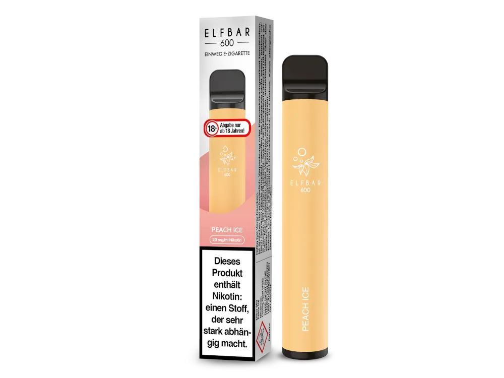 Elfbar Einweg E-Zigarette 600 Peach Ice 20mg/ml