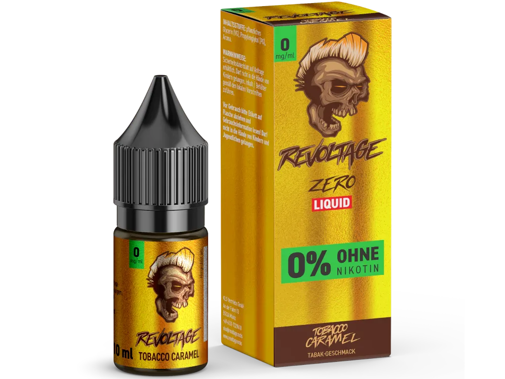 Revoltage Hybrid Nikotinsalz Liquid Tobacco Caramel 0mg/ml 10ml