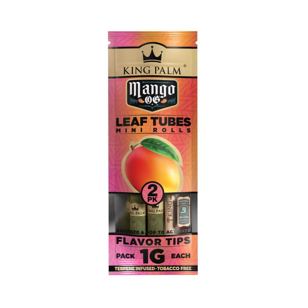King Palm Rolls Mini (2 Stück pro Packung) Mango OG