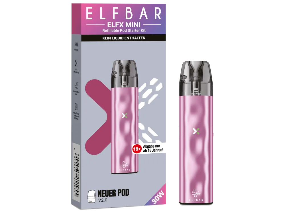 Elfbar E-Zigarette Elfx Mini Pink