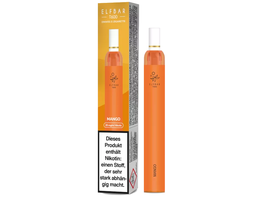 Elfbar Einweg E-Zigarette T600 20mg/ml Mango