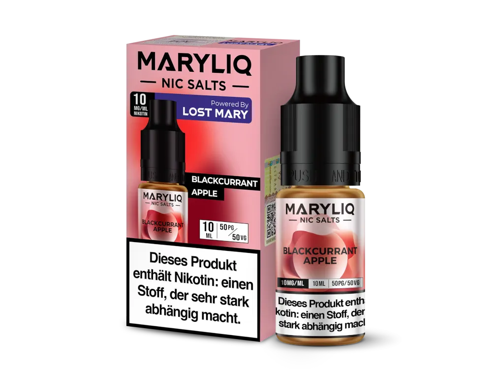 Maryliq Nikotinsalz Liquid Blackcurrant Apple 10mg/ml 10ml