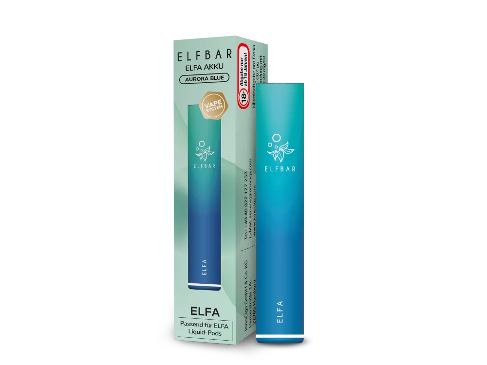 Elfbar Elfa Akku 500 mAh Aurora Blau
