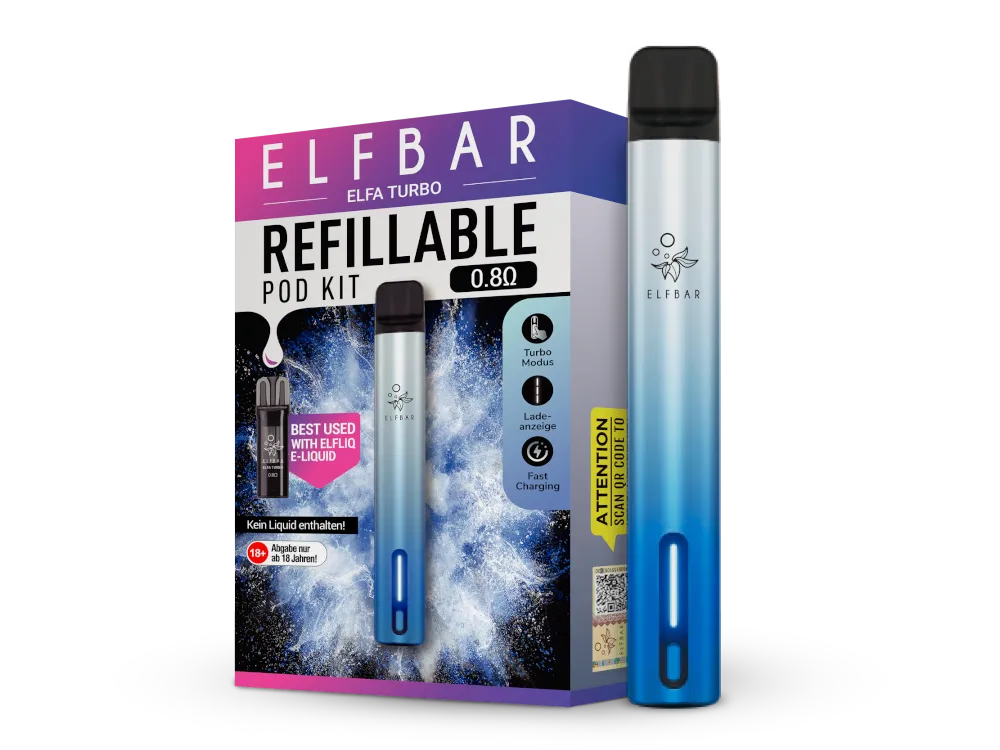 Elfbar E-Zigarette Elfa Turbo Aurora Cyan