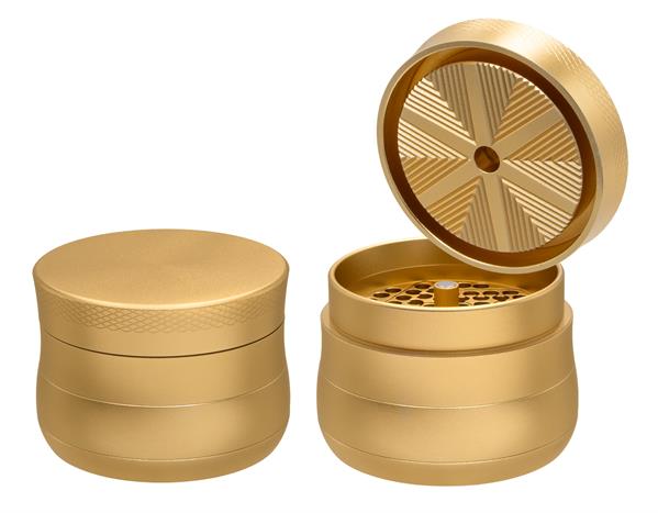V-Syndicate Grinder Gridlock Metall Gold 4-teilig 72mm