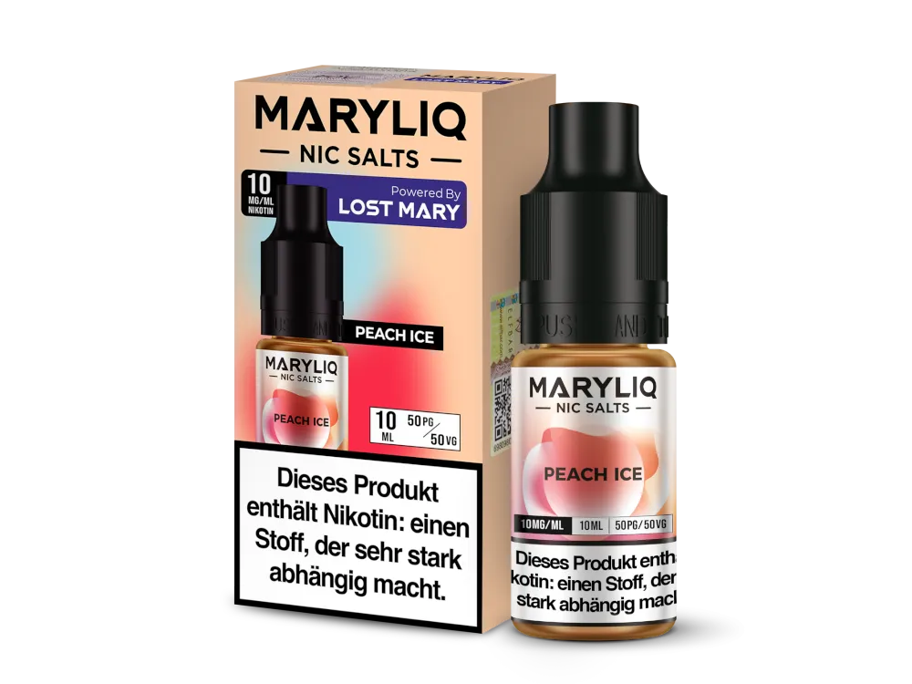 Maryliq Nikotinsalz Liquid Peach Ice 10mg/ml 10ml