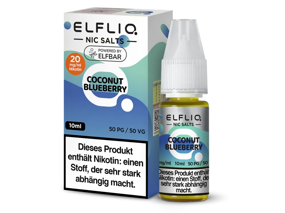 Elfliq Nikotinsalz Liquid Coconut Blueberry 20mg/ml 10ml