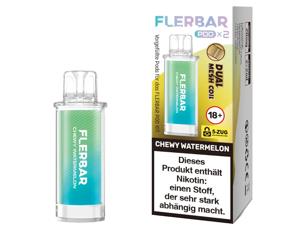 Flerbar Prefilled Pod 20mg/ml (2 Stück pro Packung) Chewy Watermelon
