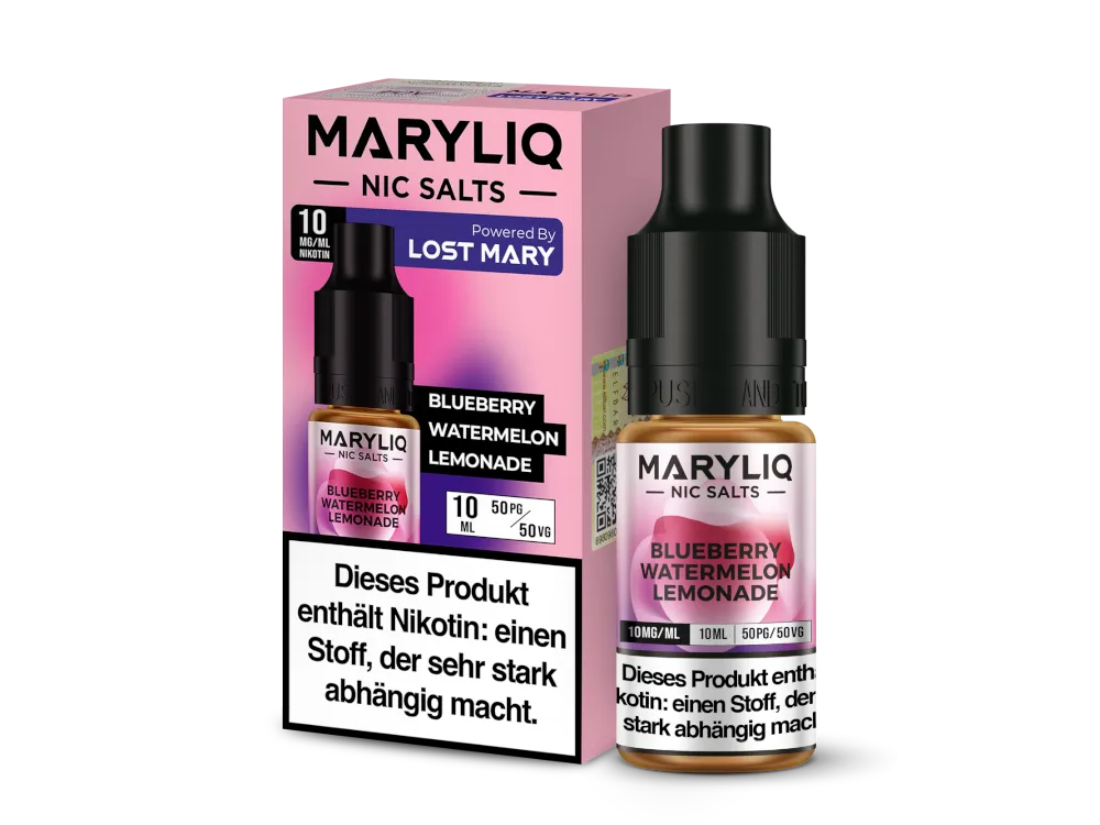 Maryliq Nikotinsalz Liquid Blueberry Watermelon Lemonade 10mg/ml 10ml
