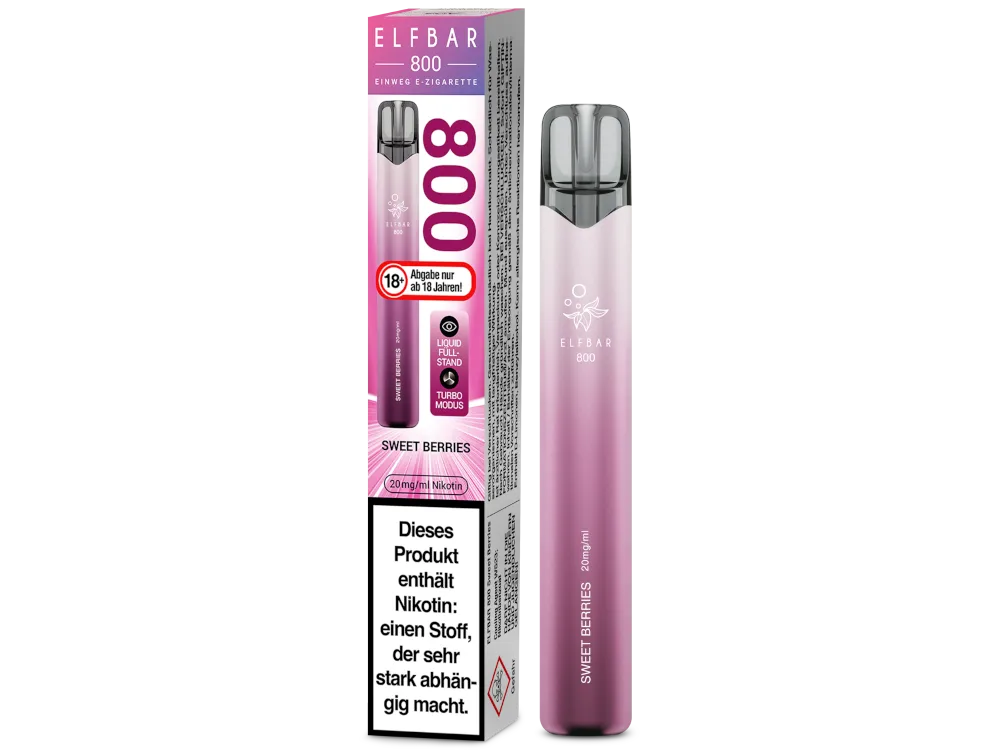 Elfbar Einweg E-Zigarette 800 Sweet Berries 20mg/ml