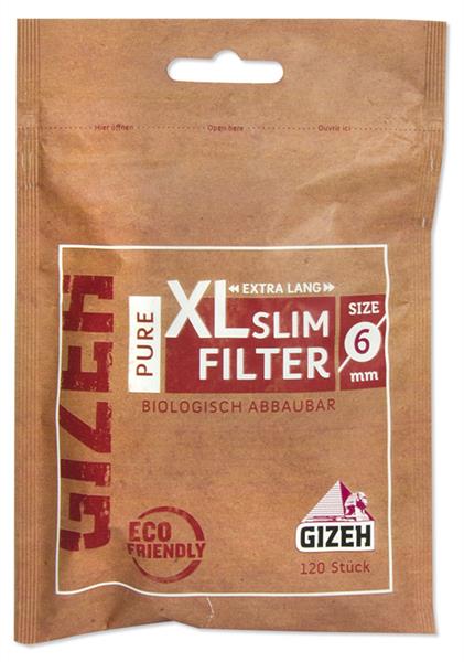 Gizeh XL Slim Filter Pure (120 Stück pro Packung)