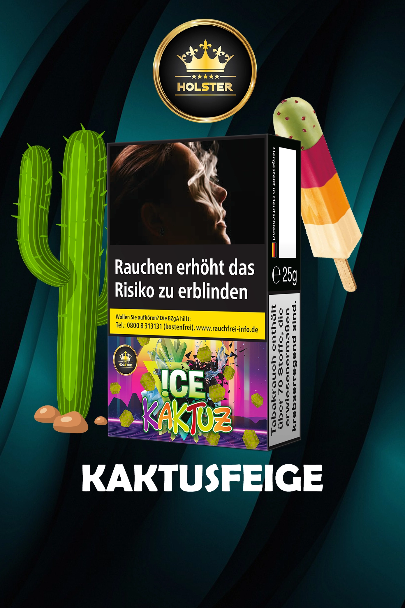 Holster Tabak 25g Ice Kaktus