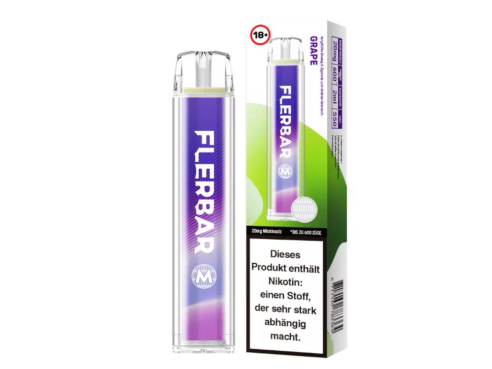 Flerbar M Einweg E-Zigarette 20mg/ml Grape