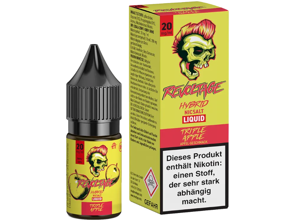 Revoltage Hybrid Nikotinsalz Liquid Triple Apple 20mg/ml 10ml