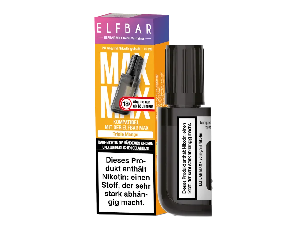 Elfbar Max Refill Container 20mg/ml 10ml Triple Mango