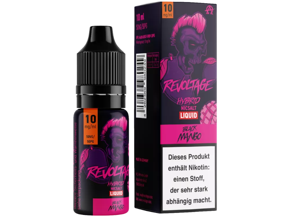 Revoltage Hybrid Nikotinsalz Liquid Black Mango 10mg/ml 10ml